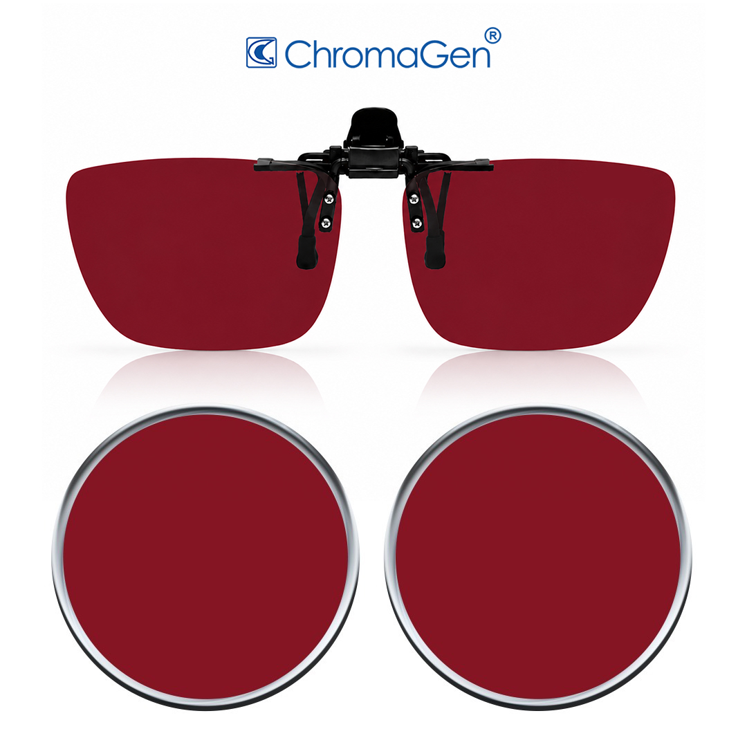 ChromaGen Clip-On for Color Blindness and Dyslexia - clips over your existing glasses